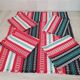 Set of 6 Catalan fabric napkins 48 x 42 cm red black green white