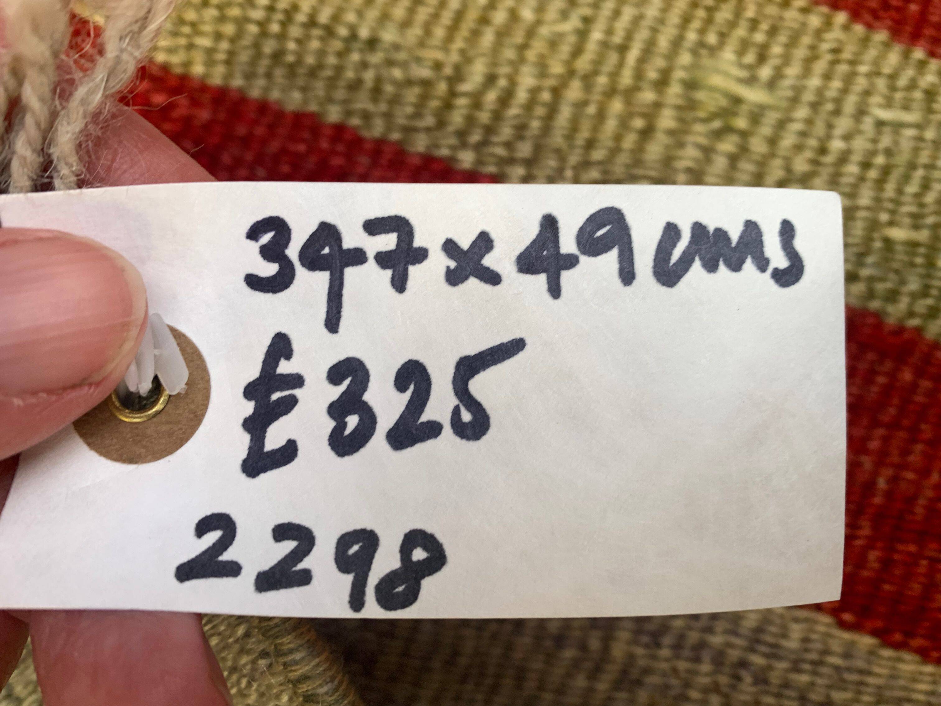 Old Turkish narrow Kilim Runner 347x49 cm shabby chic, vintage kelim