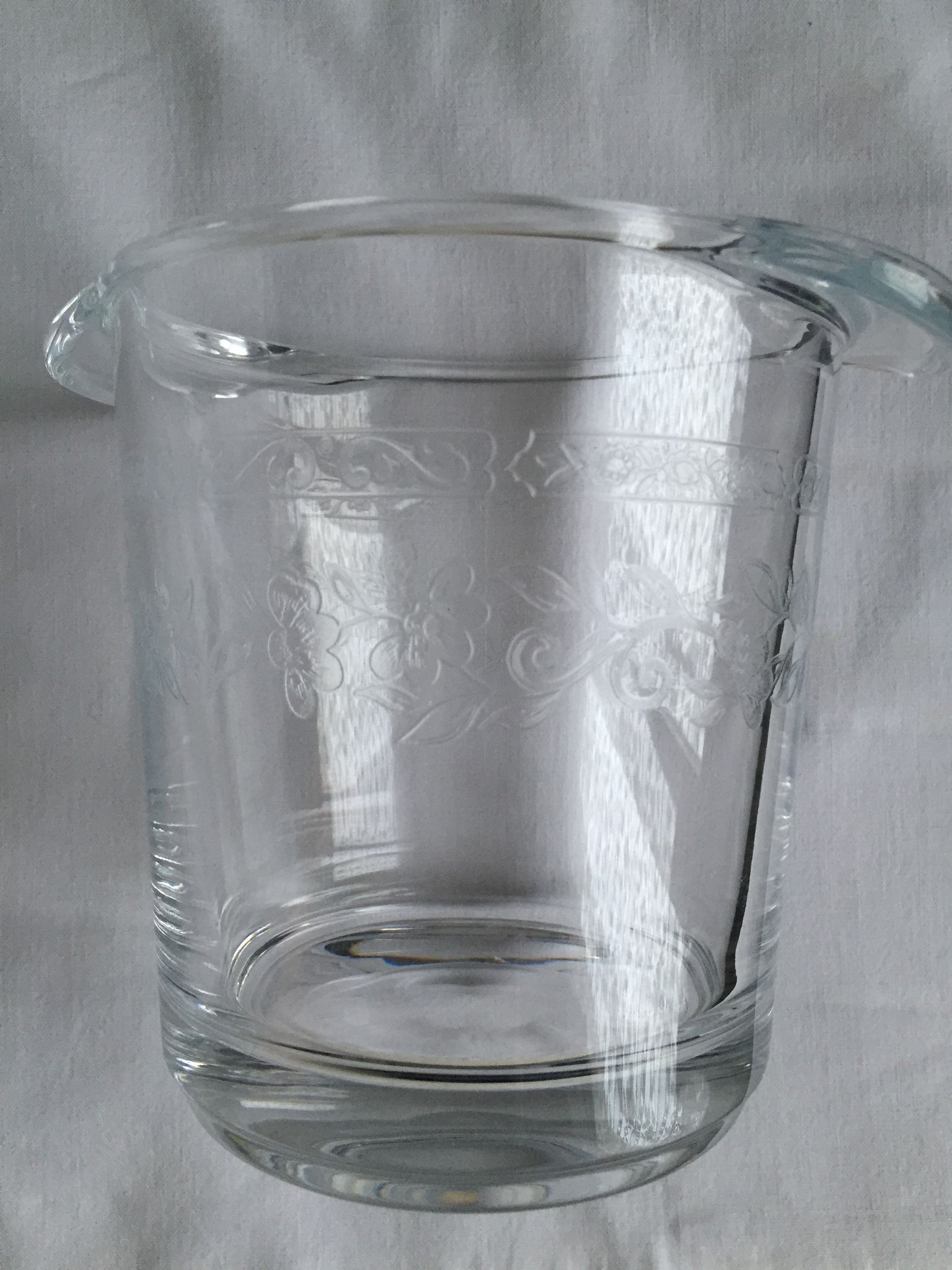 Seau à glace en cristal