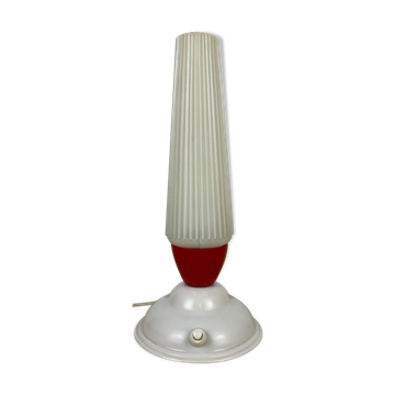 Tulip lamp to pose 50s, red and white