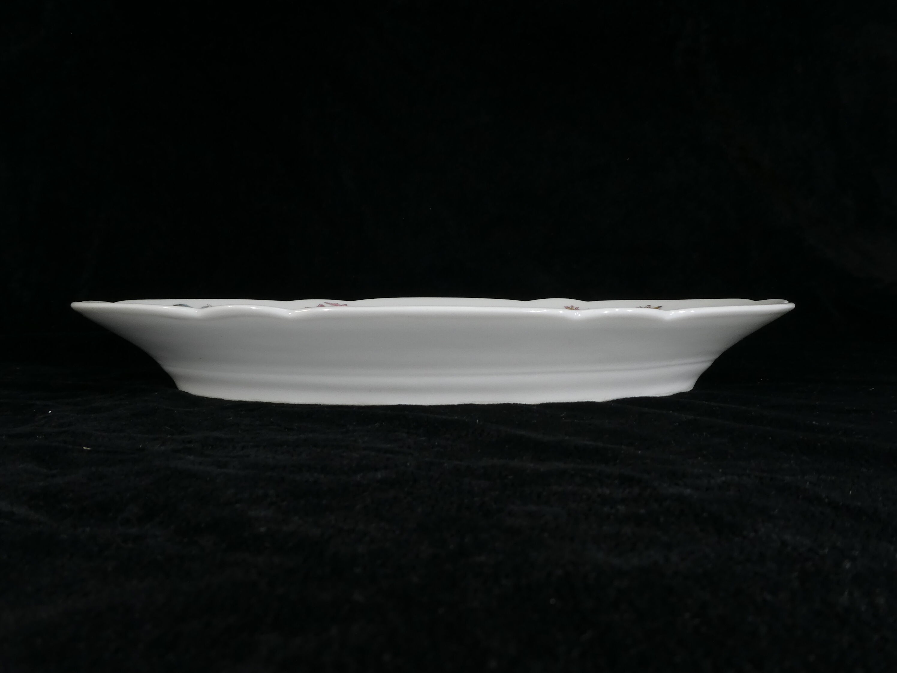 Oval dish in Limoges porcelain for E.Bourgeois paris