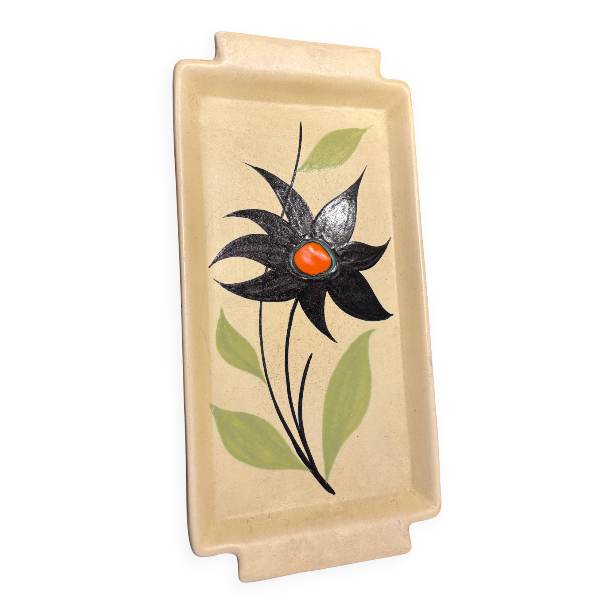 70s ceramic tray