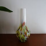 Large Murano vase in multi-colored blown glass - 38.5 cm!