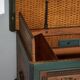 Antique wedding chest painted in pine – Austro-Hungarian Empire, 1841