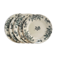 Ens. of 6 flat plates Model "Modern" Iron Earth R&A Salins