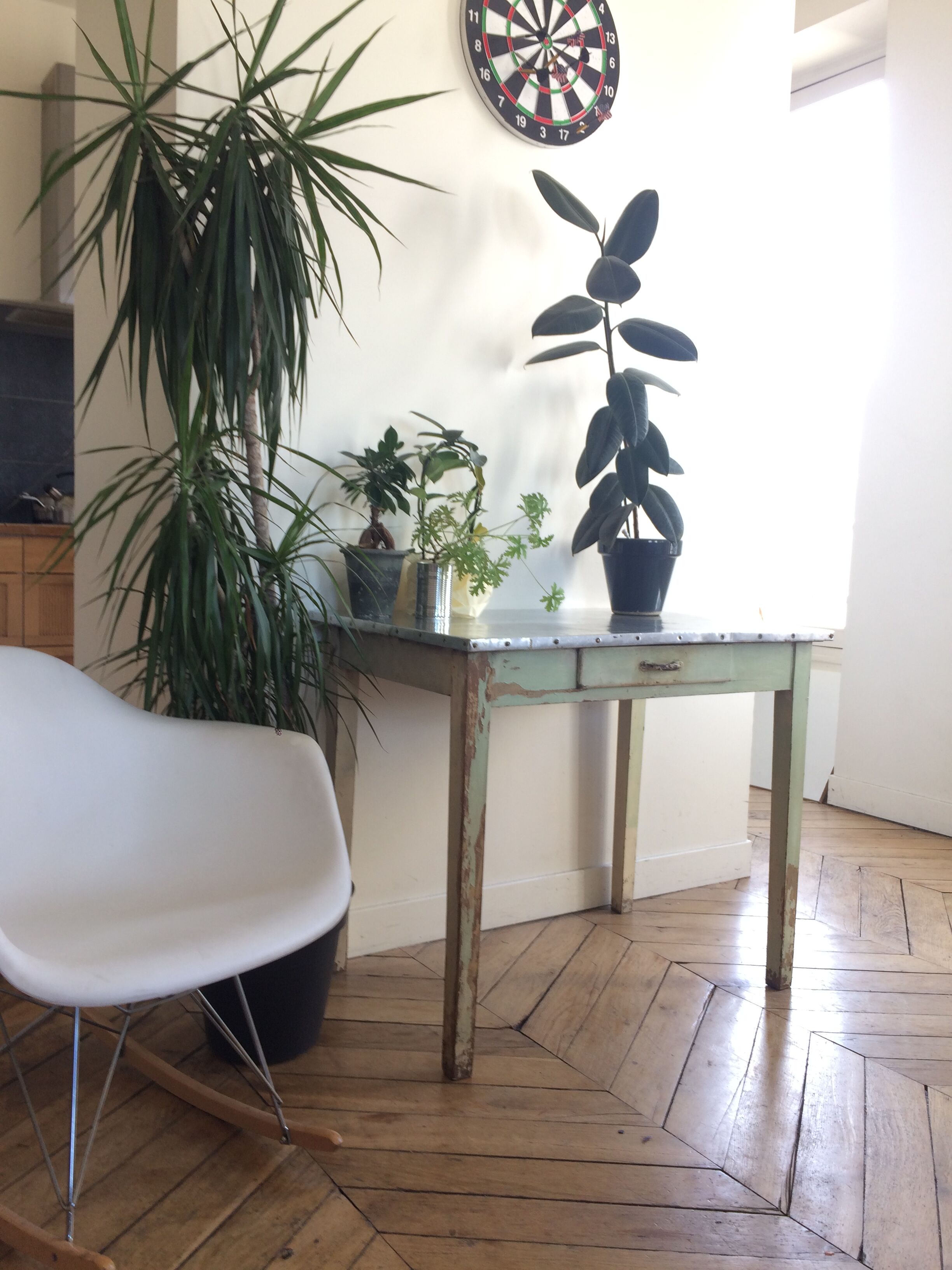 Old Parisian kitchen table