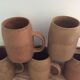 5 stoneware mugs
