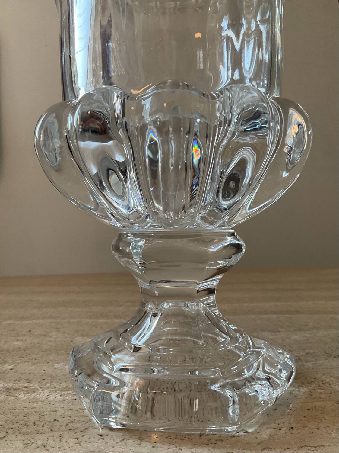 Paire de vase Médicis en cristal