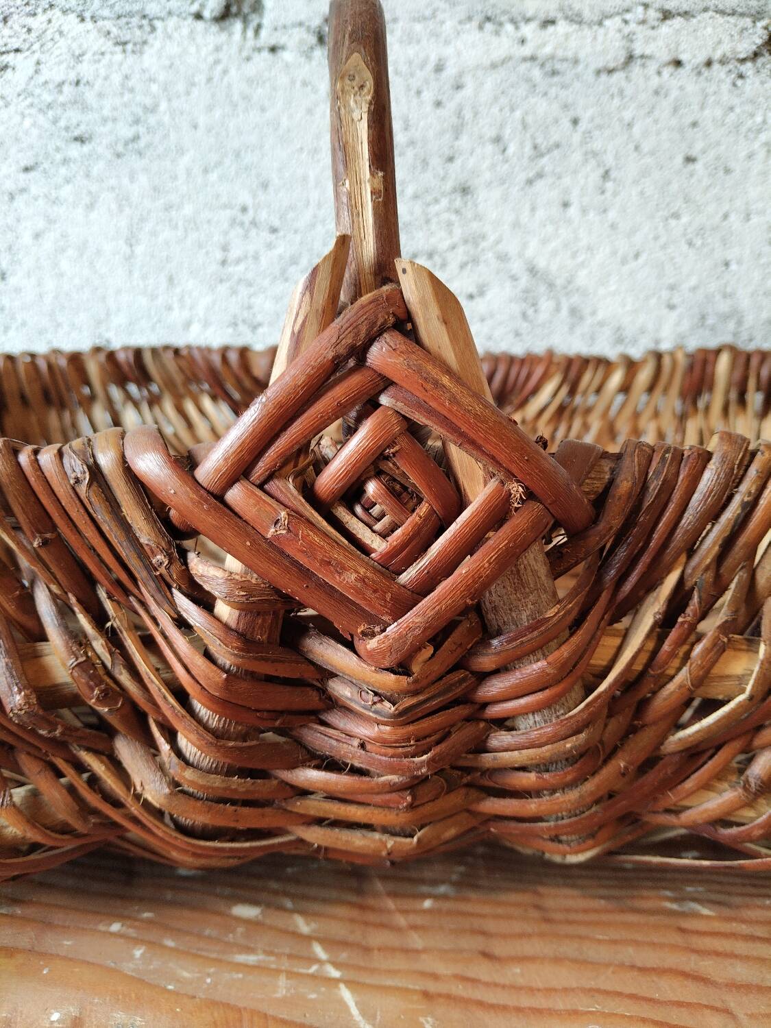 Old wicker basket – Handmade – Country house spirit