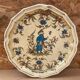 Old Plate MOUSTIERS Salins Ceramic Decor Old Vintage #B196