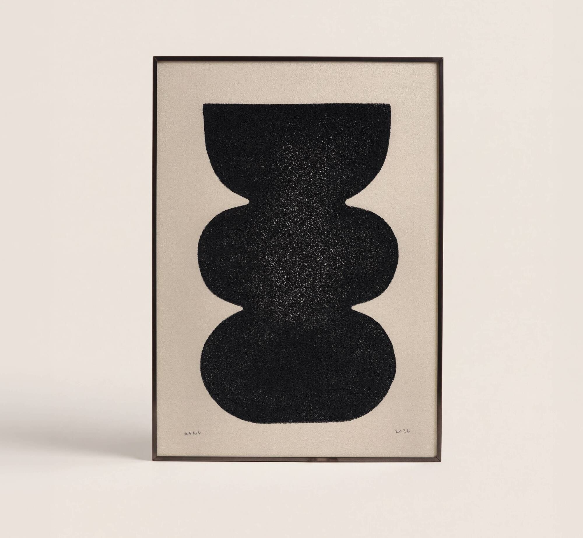 art print after an abstract painting signed Eawy