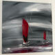 Original painting signed F. Boutet - 60 x 60 cm