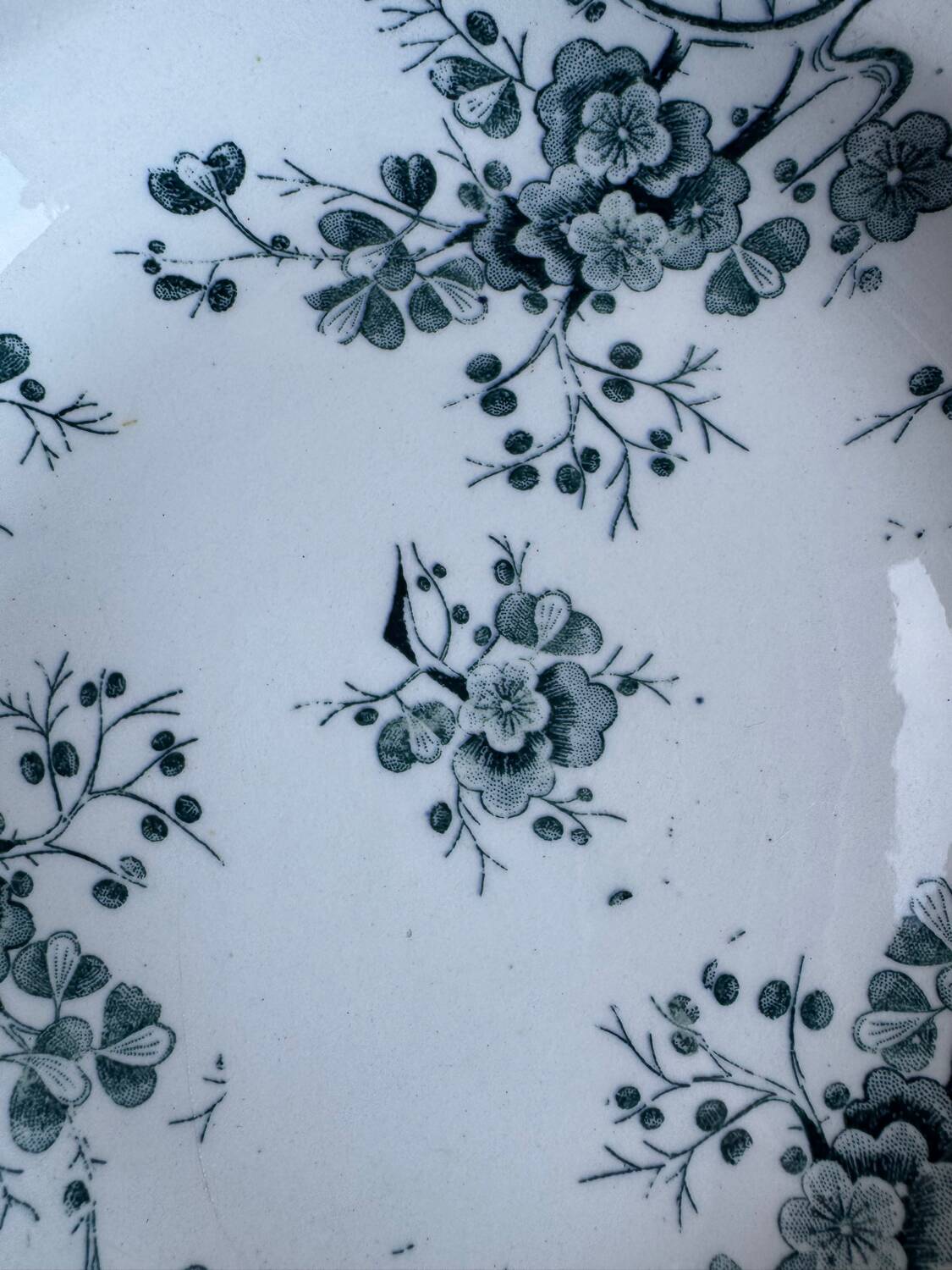Gien Fleurette Plates x6 – antique floral decoration