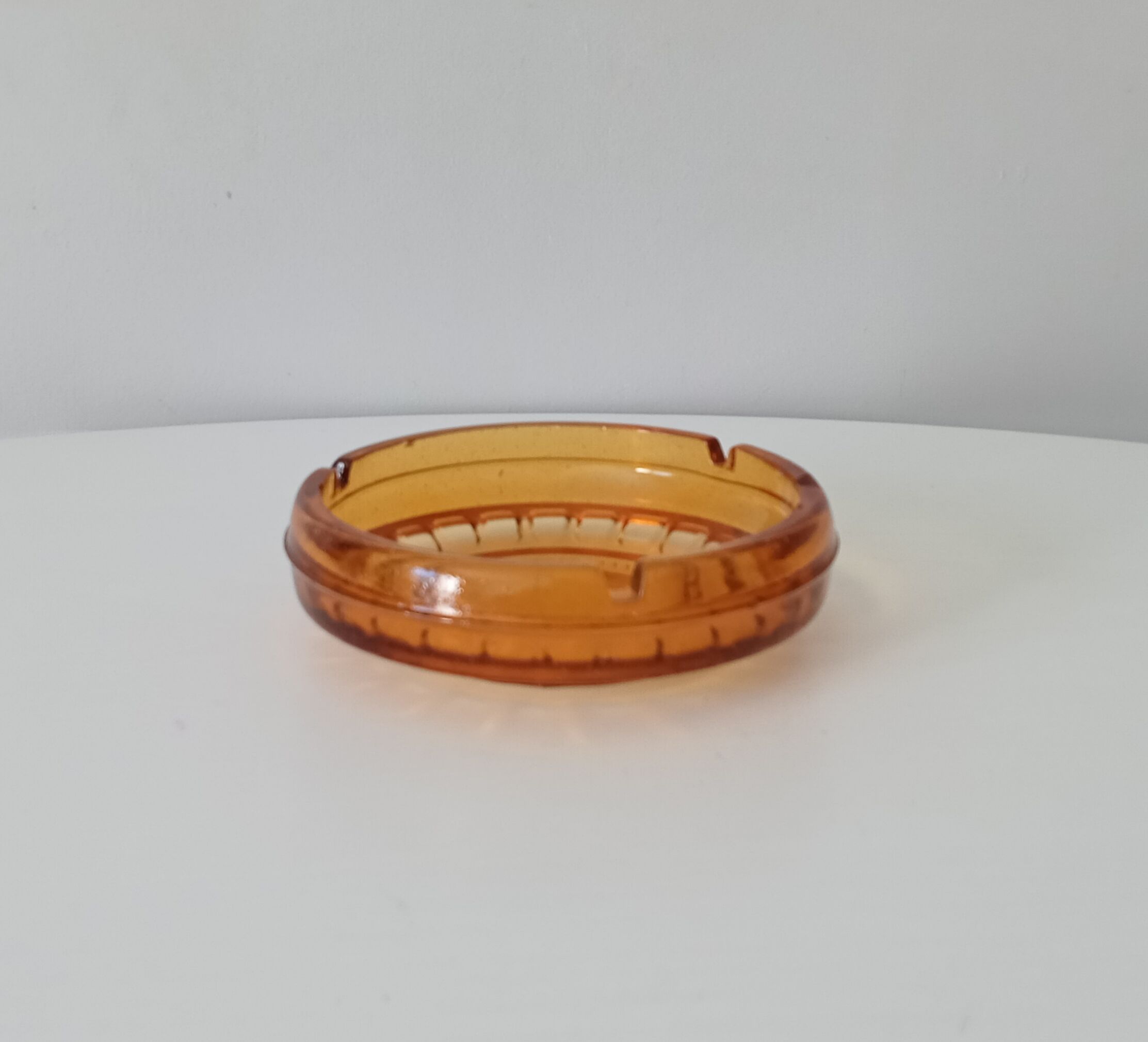 Vintage amber ashtray 60-70s
