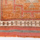 3x13 Orange Beige Vintage Runner Rug, 78x404Cm SK 6391