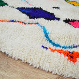 Handmade moroccan berber carpet 275 x 140 cm