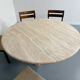 Large dining table Roche Bobois travertine Italian design 1970s