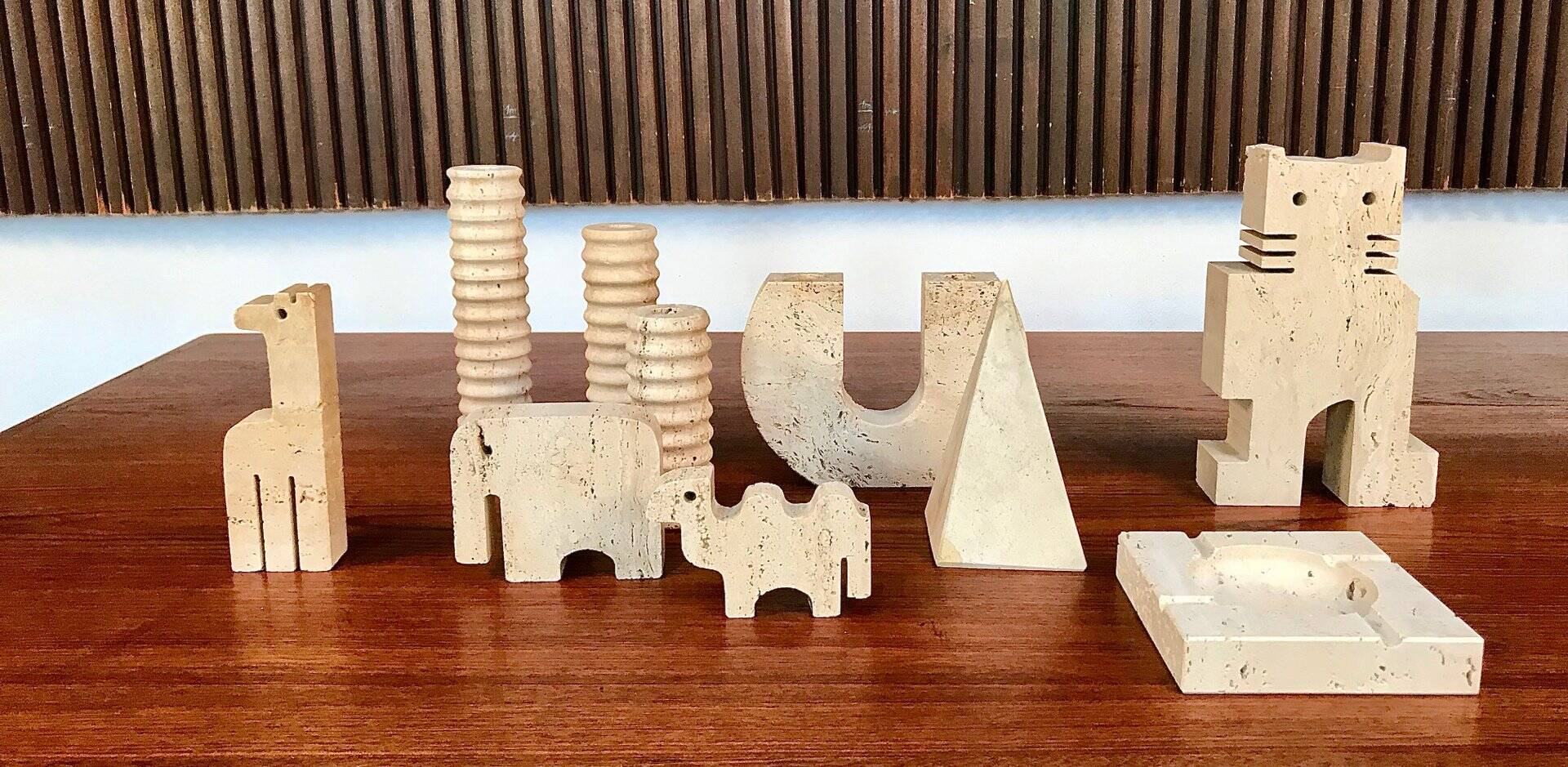 Brutalist ashtray by Fratelli Mannelli for Travertino di Rapolano, 1970s