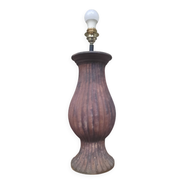 Glazed terracotta lamp