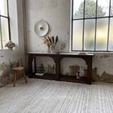 Oak console with white marble top 1970