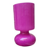 Vintage fuchsia opaline lamp