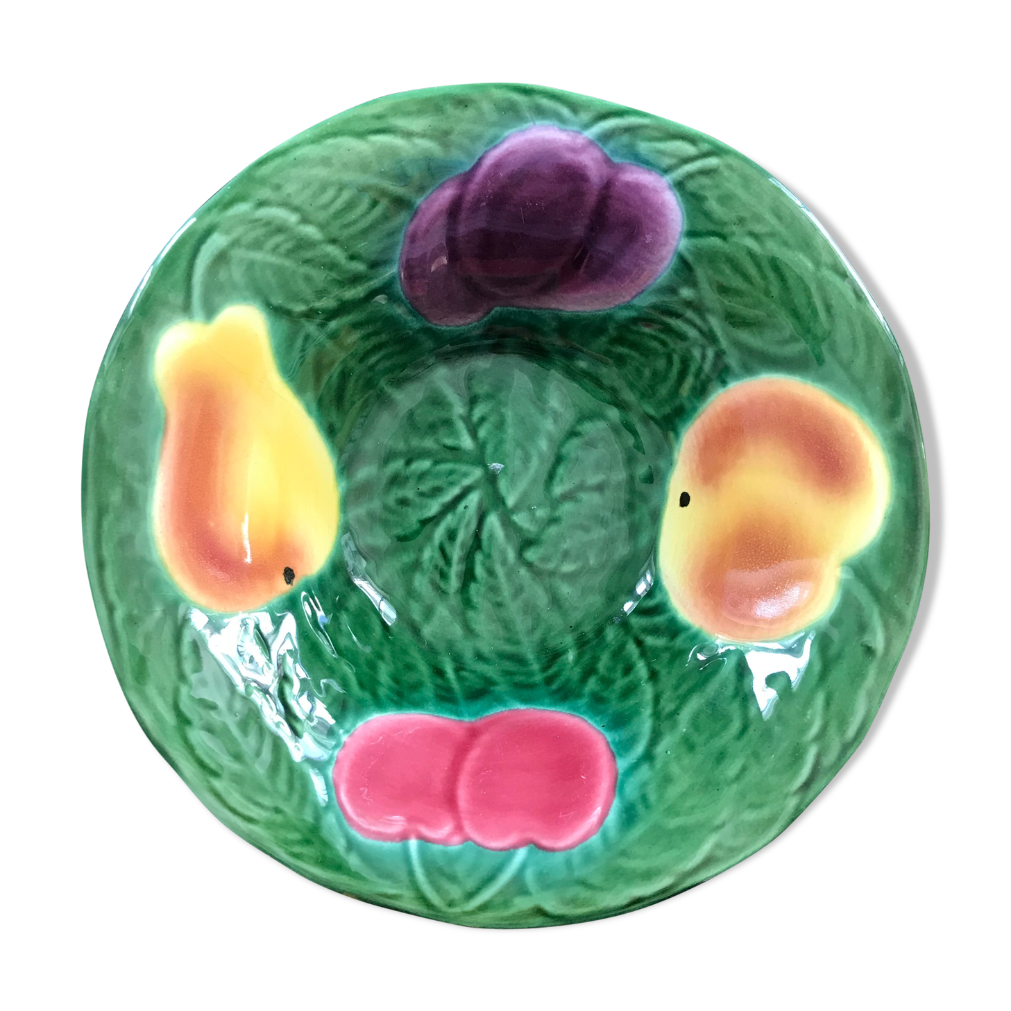 Slipware fruit trinket tray