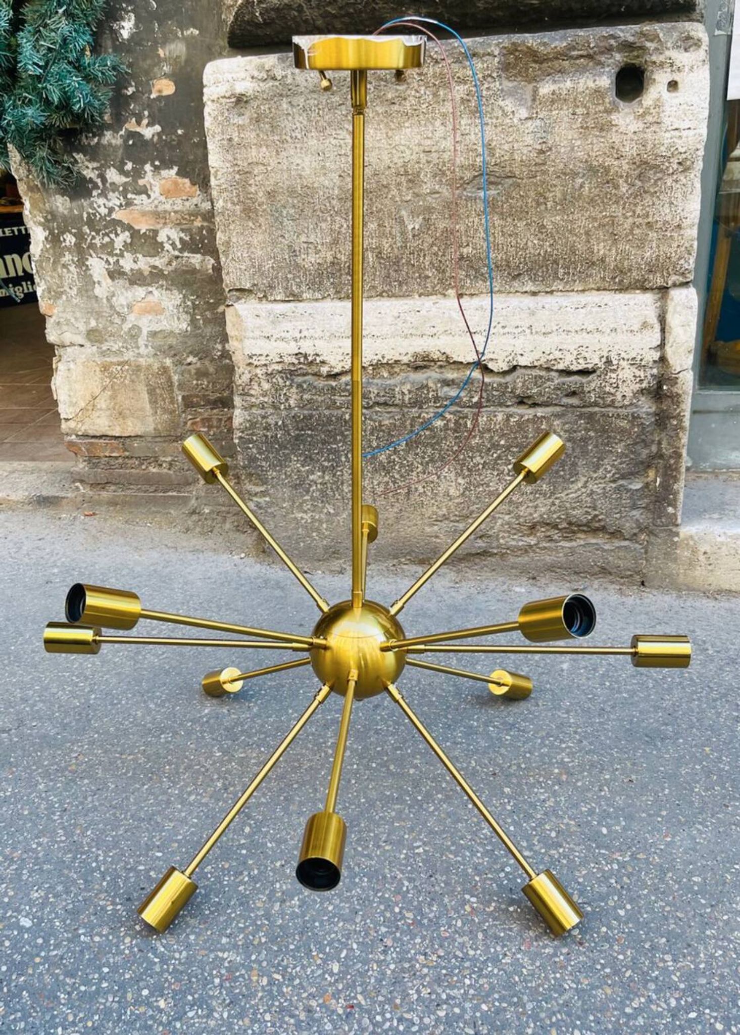 Lampadario Sputnik Anni '70 – 12 Punti Luce