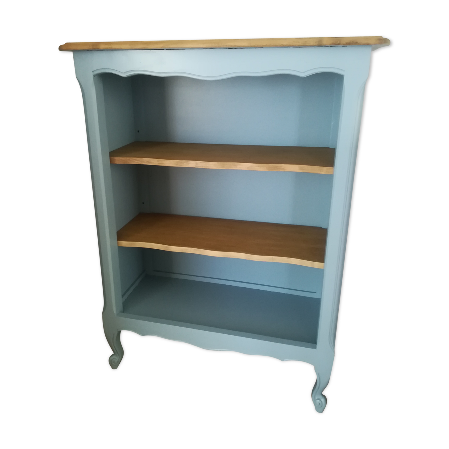 Bibus, vintage blue grey library