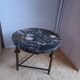 Small coffee table in marble and brass