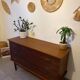 Long vintage teak sideboard