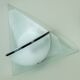 Pair of italian 1980s sconces wall lamps lamperti model illo etched glass and metal