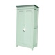 Parisian wardrobe in vintage green wood