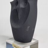 Modern owl sculpture by Cristina Puell, 16 cm