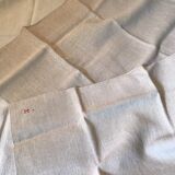 Pair of small raw hemp tablecloths