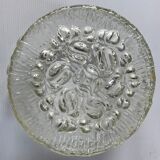 Vintage molded glass ceiling lamp