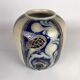 Vintage Ceramic Vase with Peacock, 1970's