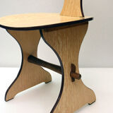 Set of Two Italian Chairs in Formica, 1960s