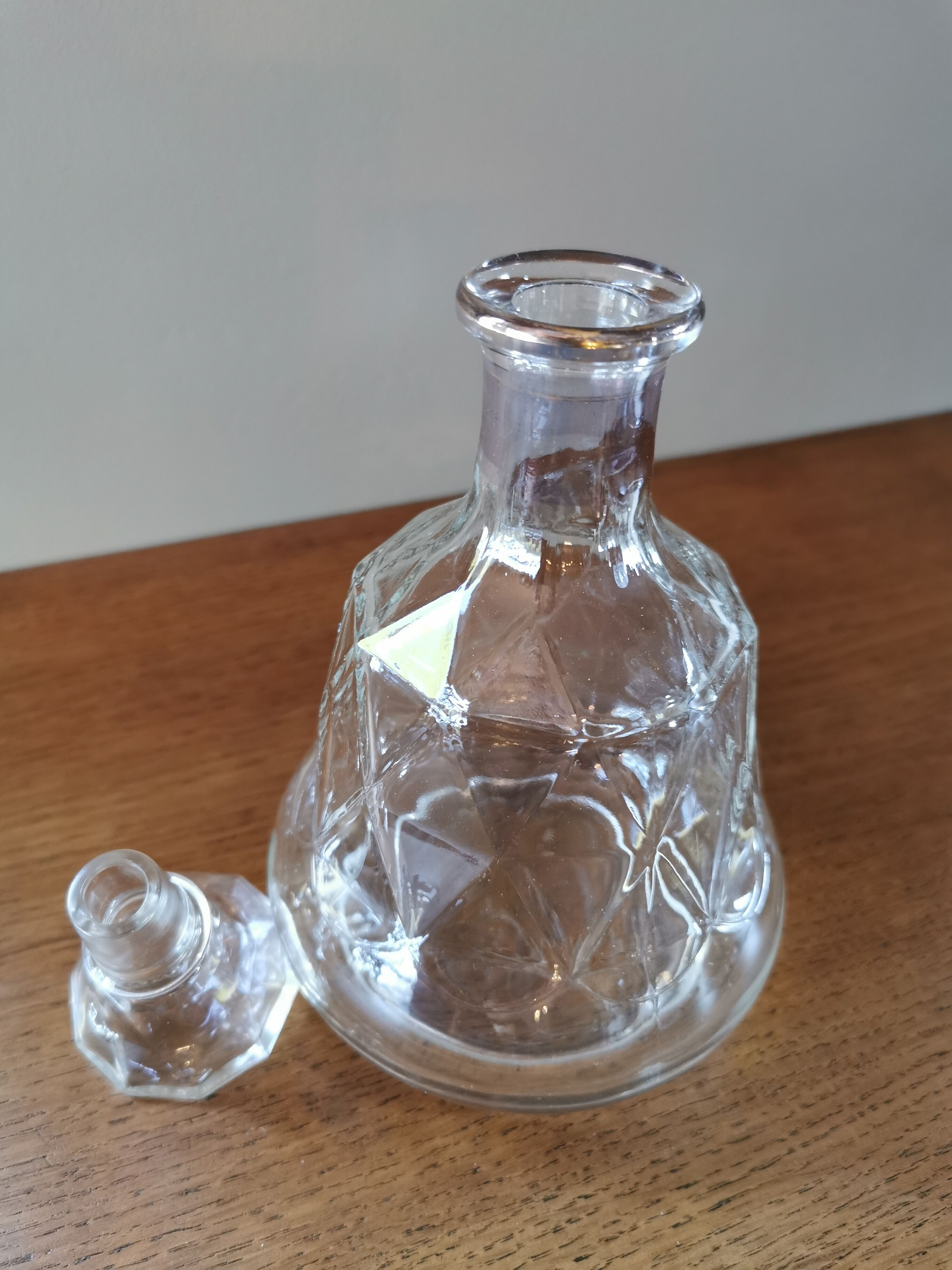 Old glass carafe