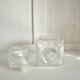 Glass whisky carafe with 4 glasses