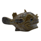 Glazed ceramic fish. Monkfish or monkfish. Can be used as a soliflore.