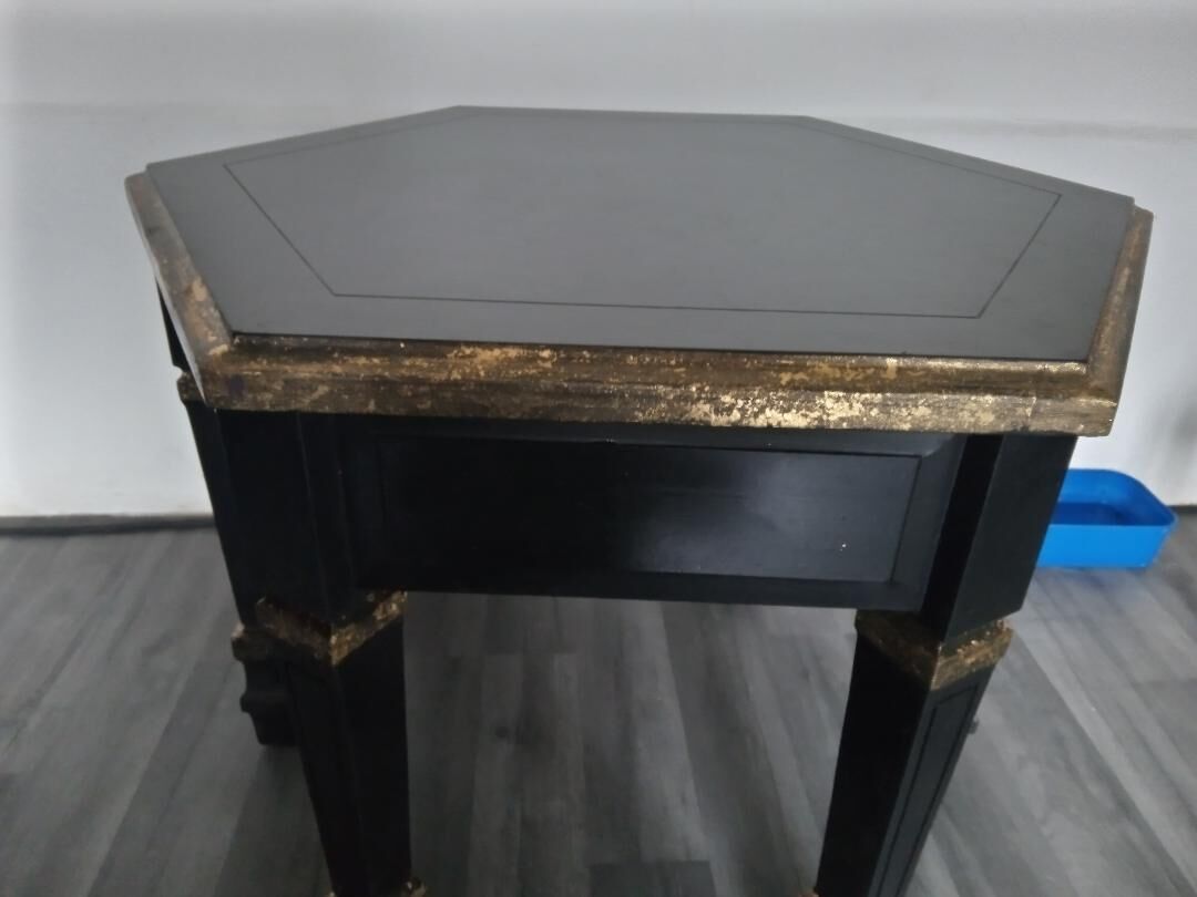 Black and gold coffee table