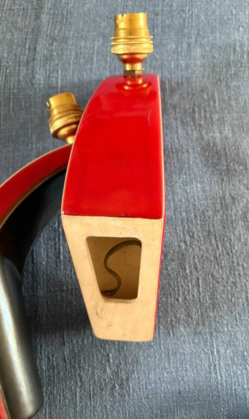 Art Deco ceramic wall light from the 1950s-60s.