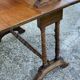 Table à volets gatleg modulable à 2 plateaux vintage 1950