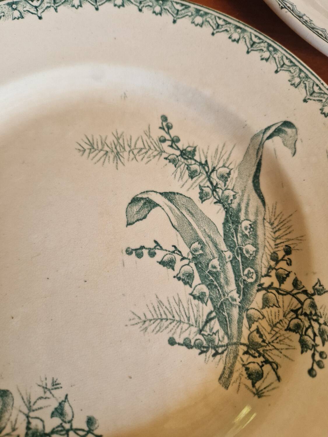 Set of 5 Saint Amandinoise Muguet Plates