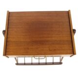 Scandinavian mahogany bedside table, Sweden, 1950s