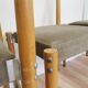 Chaises de salle à manger vintage Miroslav Navratil : Tchécoslovaquie des années 1970, tissu gris
