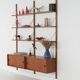 Teak modular shelving unit, Danish design, 1960s, made in Denmark