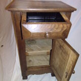 Retro oak bedside table