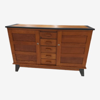 Meuble enfilade René Gabriel vintage années 1960.