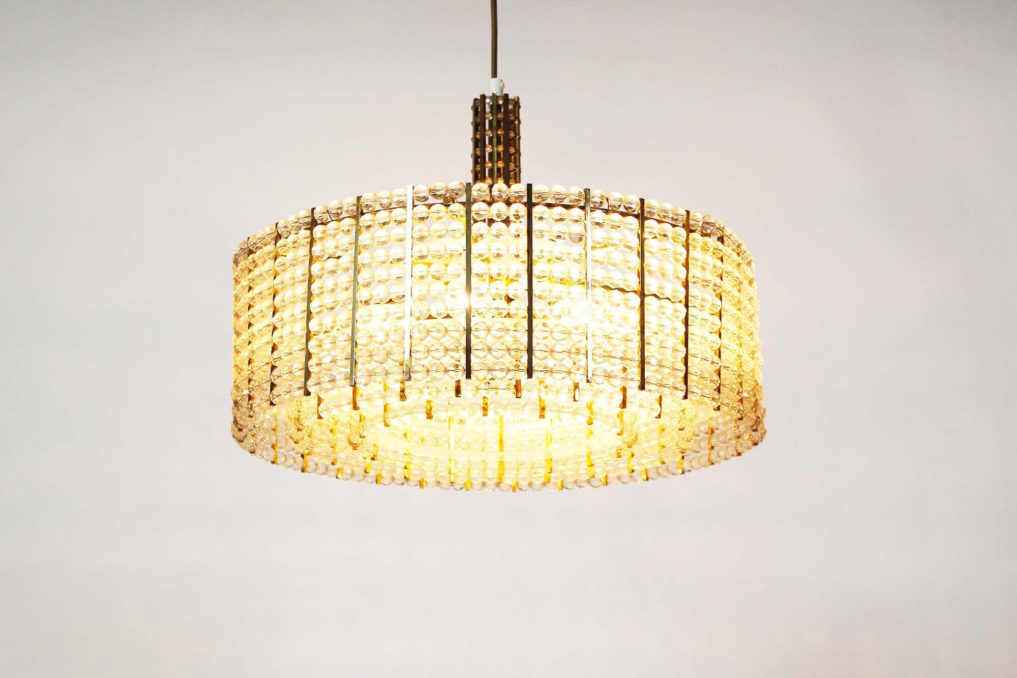 Vintage chandelier by Emil Stejnar for Rupert Nikoll Austria 1960's